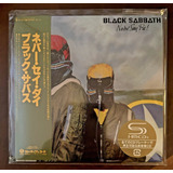 Black Sabbath Shm Cd Never Say Die Selado Japão Raro