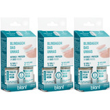 Blant 3 Blindagem Das Unhas Fibra Nylon E Nivelador Fosco Blant Kit Cor Incolor