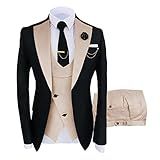 Blazer Masculino De 3 Peças Terno Noivo Padrinhos De Casamento Banquete Slim Fit Jaquetas De Negócios Casacos Calças Roupas De Festa Conjuntos De Ternos 19 5GG