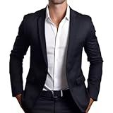 Blazer Masculino Slim 2 Botões Corte Italiano BR Numérico 46 Regular Regular Preto 