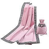 BLESSUME Witch Velvet Altar Tarot Toalha De Mesa E Bolsa Quadrada De Tarô Para Adivinhação Rosa 