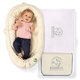 Blissful Beginnings Espreguiçadeira E Bolsa De Viagem Espreguiçadeira Ajustável Para Bebês De 12 A 24 Meses Travesseiro Respirável Para Bebês Espreguiçadeira De Ninho De Bebê Bege