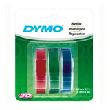 Blister 3 Fitas Coloridas P Rotulador Manual Dymo Organizer