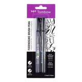 Blister Caneta Pincel Fudenosuke C 2 62038 Cor Da Tinta Preto Cor Do Exterior Preto