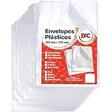 Blister Envelope Plástico Ofício Com Espessura Grossa E 4 Furos 50 Unid 5076 50