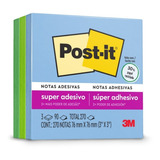 Bloco Adesivo Post it Cubo Oásis 76x76 270 Folhas 3m Recado