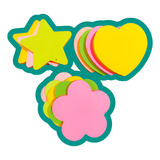 Bloco Auto Adesivo Post it Recado 300 Folhas Neon 7 2x7 2cm