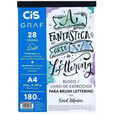 Bloco Brush Lettering A4 28f
