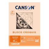 Bloco Croquis Manteiga A4 40g 50 Folhas Canson
