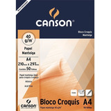 Bloco Croquis papel Manteiga 50fls A4 40g Canson