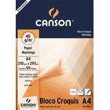 Bloco Croquis Papel Manteiga A4 40g Canson