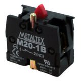 Bloco De Contato M20 1b 1nf P Botão M20 E P20 Metaltex