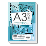 Bloco De Desenho Escolar A3 Papel Branco 140g m 20 Folhas