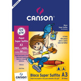 Bloco De Desenho Liso Canson Linha Infantil 120 G m A3
