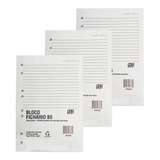 bloco fichario colegial blocos folhas