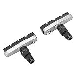 Bloco De Freio De Bicicleta Bloco De Freio Confiável Para Bicicleta V 1 Par Silencioso Fino Bom Ajuste Liga De Alumínio De Borracha Para 14 Prata