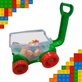 Bloco De Montar Infantil C carrinho Brinquedo Presente Bebe