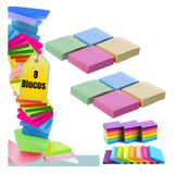 Bloco De Notas Post Auto Adesivo Cubo Colorido It 800 Folhas