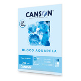 Bloco De Papel Canson Aquarela 300g A4 12 Folhas
