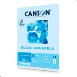 Bloco De Papel Canson Aquarela Mix Media 300g A4 12 Folhas