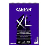 Bloco De Papel Canson Xl Mix Media 300g m A4 30folhas