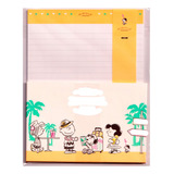 Bloco De Papel De Carta Importado Japão Snoopy Vacation