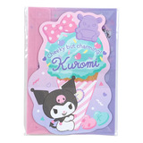Bloco De Papel De Carta Importado Sanrio Kuromi Ice Party