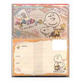 Bloco De Papel De Carta Importado Snoopy E Charlie Brown 2