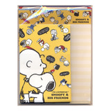 Bloco De Papel De Carta Importado Snoopy E Charlie Brown