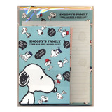Bloco De Papel De Carta Importado Snoopy Family