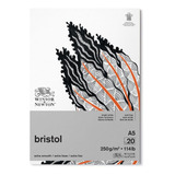 Bloco De Papel Desenho Winsor Newton Bristol 250g 20fl A5