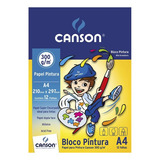 Bloco De Pintura Infantil Canson A4 C 12 Folhas 300 G m