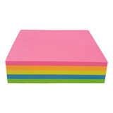 Bloco De Recado Adesivo 76x76 Colorido 200 Folhas Colacril