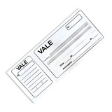 Bloco De Recibo Vale Com Canhoto C 10 Un 50 Folhas 1 Via