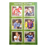 Bloco De Selos Postais Novos football Players 2017