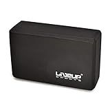 Bloco De Yoga- 22-8 X 15-2 X 7-6 Cm- Cor Preta- LiveUp