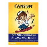 Bloco Desenho 140g A4 Branco Canson 20fls Bloco Pintura