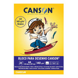 Bloco Desenho A4 140g m canson Branco 20 Folhas