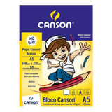 Bloco Desenho A5 140g 20 Folhas Branco Canson
