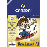 Bloco Desenho Branco Ca Grain Canson Linha Infantil 140