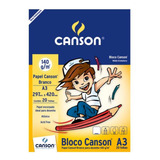 Bloco Desenho Branco Ca Grain Canson Linha Infantil 140