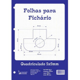 Bloco Fichário Quadriculado 5x5 Mm Com 50 Folhas Tamoio