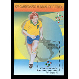 Bloco Filatélico Copa Do Mundo 1990