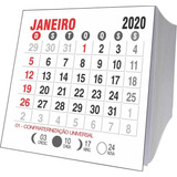 Bloco Mini Calendário Imã De Geladeira 2021 1000 Unid 5x5 Cm