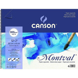 Bloco Montval Papel Aquarela T f Espiral 32x41 300g