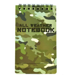 Bloco Notas Impermeável Survival Tático Edc Militar Capa Pvc