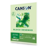 Bloco Papel Canson Desenho 200 Branco 200g A4 20 Folhas
