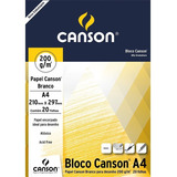 Bloco Papel Canson Desenho 200 Branco 200g A4 Kit C 2 Blocos