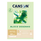 Bloco Papel Canson Desenho Creme 200g A3 20 Folhas