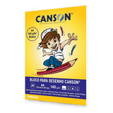 Bloco Papel Canson Desenho Escolar Branco 140g A4 20 Folhas